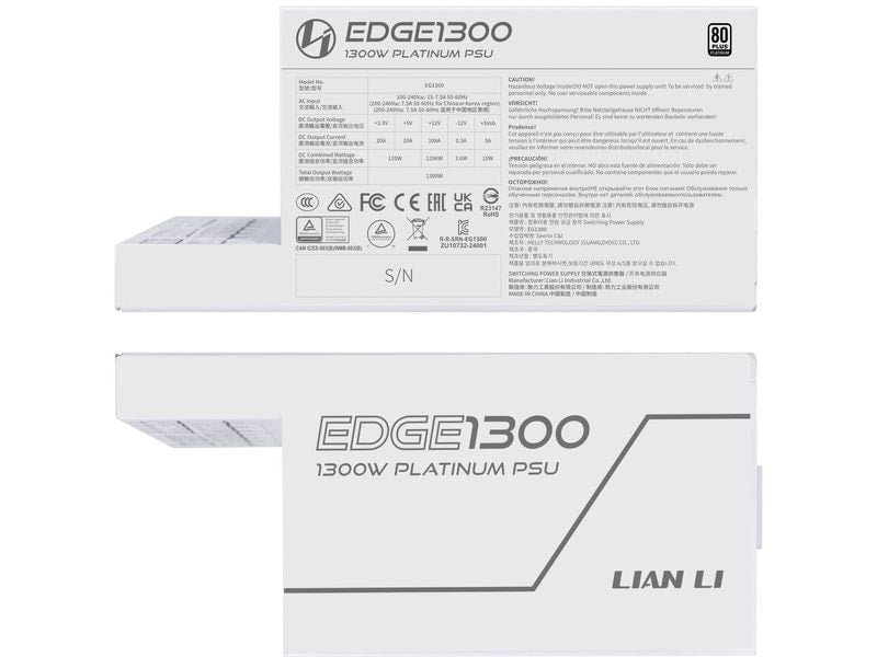 Lian Li Netzteil EDGE EG1300 80 PLUS Platinum 1300 W