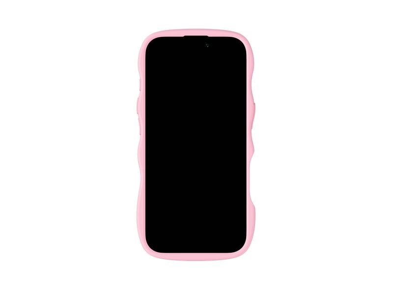 Holdit Back Cover Wavy iPhone 17 Pink/Transparent