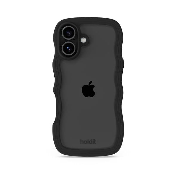 Holdit Back Cover Wavy iPhone 17 Schwarz/Transparent