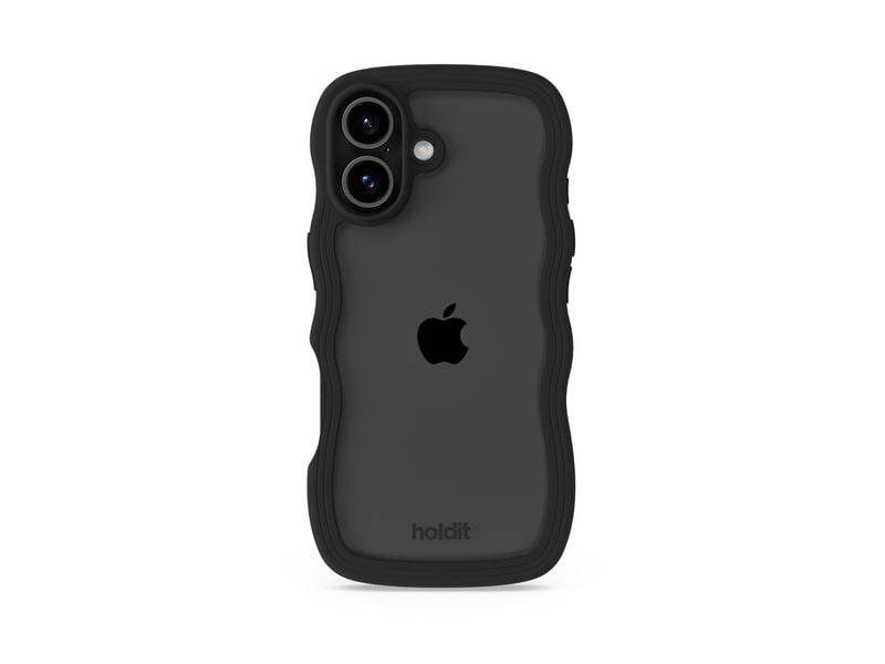 Holdit Back Cover Wavy iPhone 17 Schwarz/Transparent