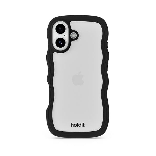 Holdit Back Cover Wavy iPhone 17 Schwarz/Transparent