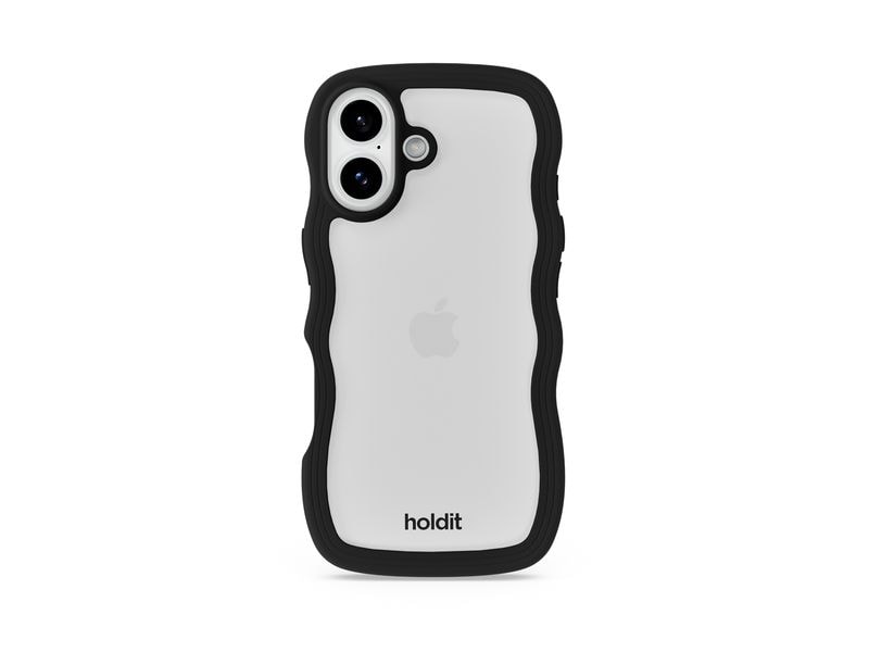 Holdit Back Cover Wavy iPhone 17 Schwarz/Transparent