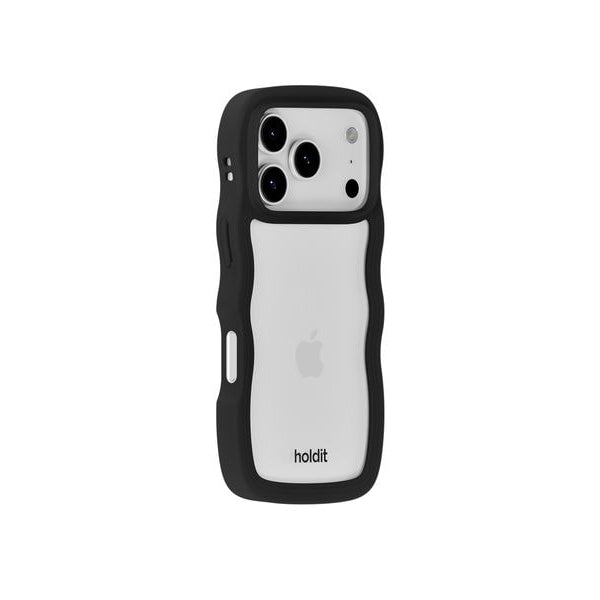 Holdit Back Cover Wavy iPhone 17 Pro Max Schwarz/Transparent