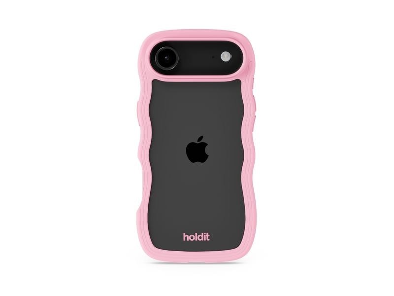 Holdit Back Cover Wavy iPhone Air Pink/Transparent