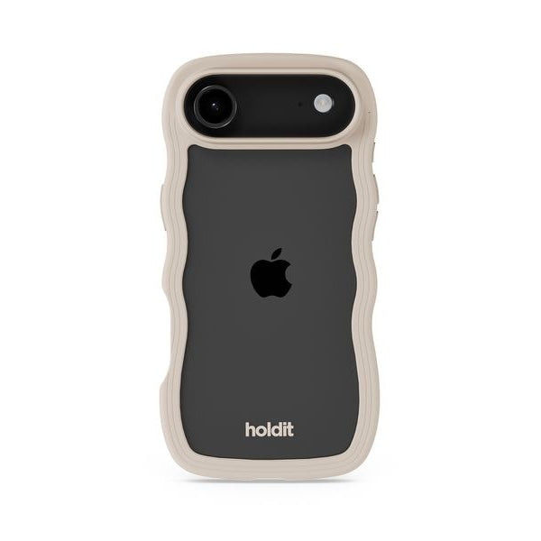 Holdit Back Cover Wavy iPhone Air Beige/Transparent