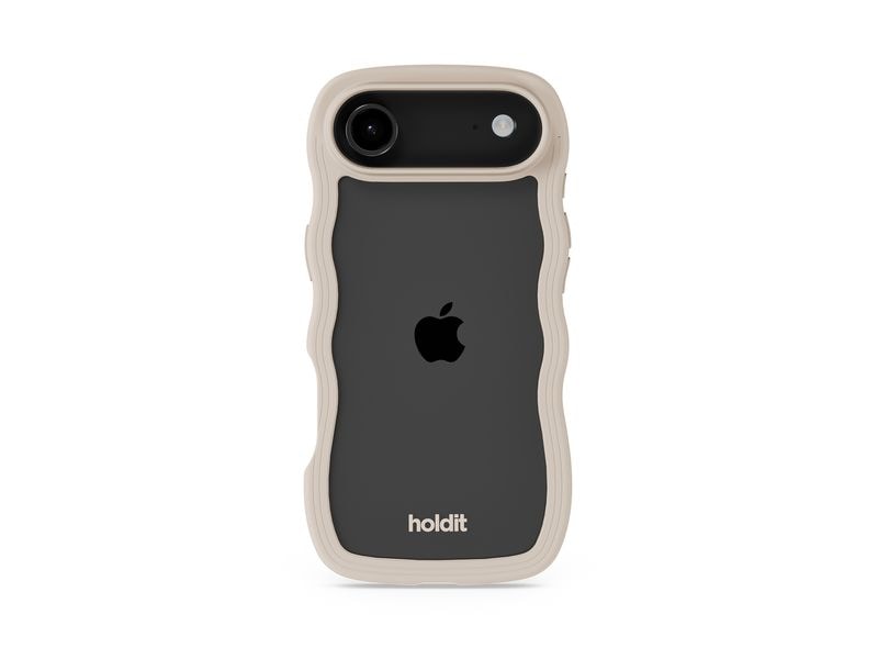 Holdit Back Cover Wavy iPhone Air Beige/Transparent