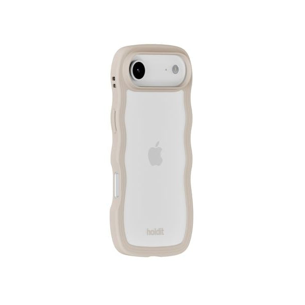 Holdit Back Cover Wavy iPhone Air Beige/Transparent
