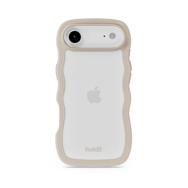 Holdit Back Cover Wavy iPhone Air Beige/Transparent