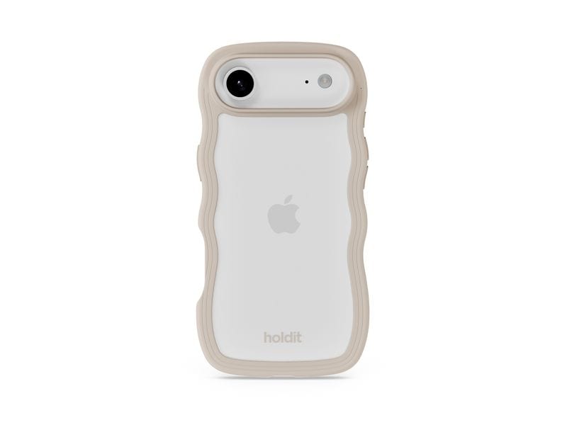 Holdit Back Cover Wavy iPhone Air Beige/Transparent