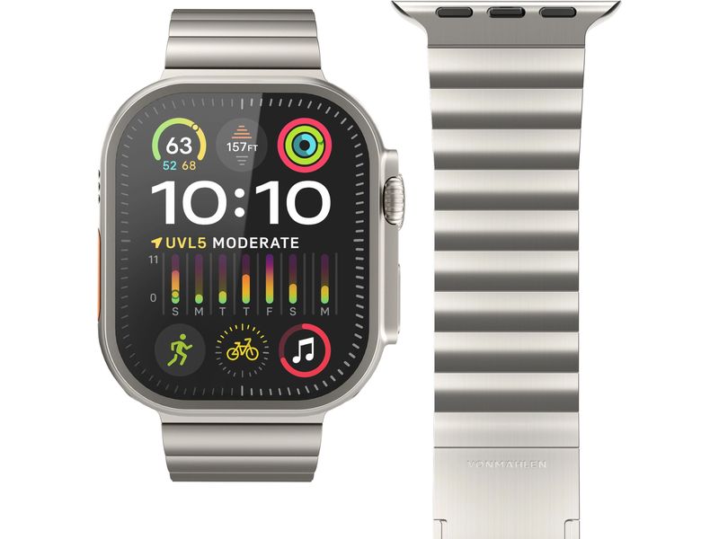 Vonmählen Armband Pro One Size Apple Watch 44/45/46/49 mm Silver