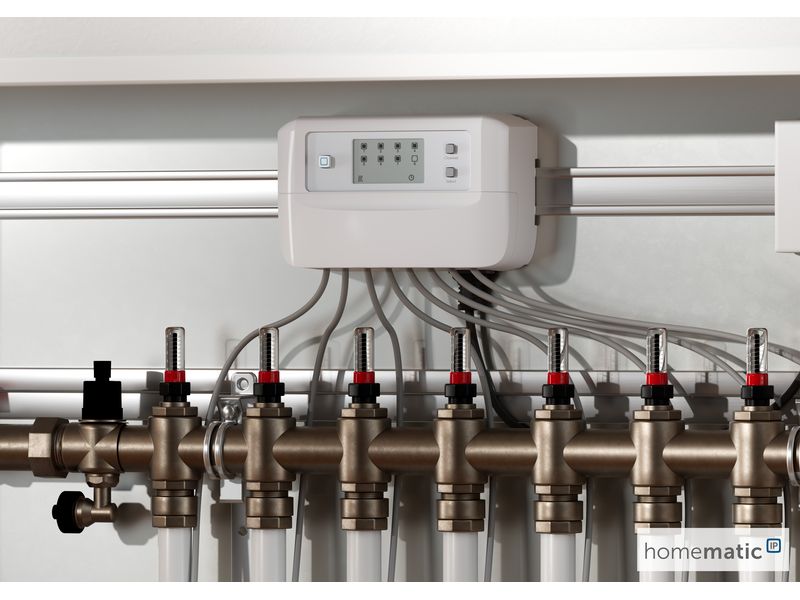 Homematic IP Fussbodenheizungscontroller 8-fach, motorisch, 230 V AC 340m