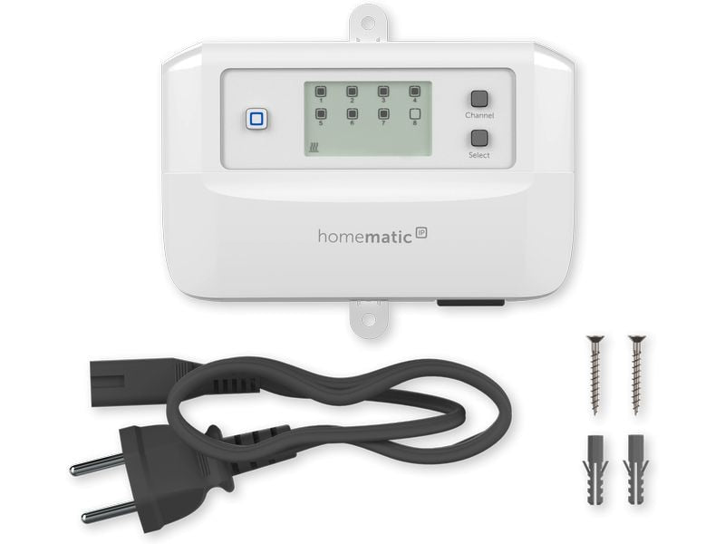 Homematic IP Fussbodenheizungscontroller 8-fach, motorisch, 230 V AC 340m