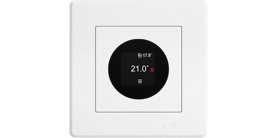 Feller EDIZIO.liv Raumthermostat Matter mit Dispay