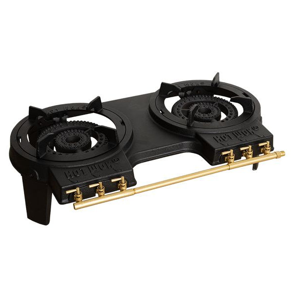 Hot Wok Double 2 x 10 kW mit Flachbrennern, ohne Set