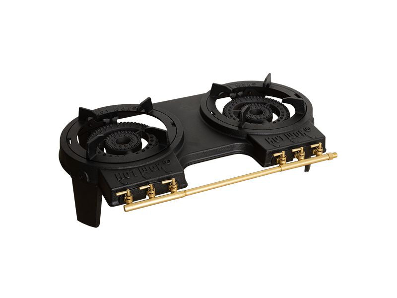 Hot Wok Double 2 x 10 kW mit Flachbrennern, ohne Set