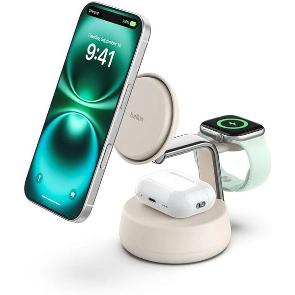 Belkin Wireless Charger UltraCharge Pro 3in1 Weiss