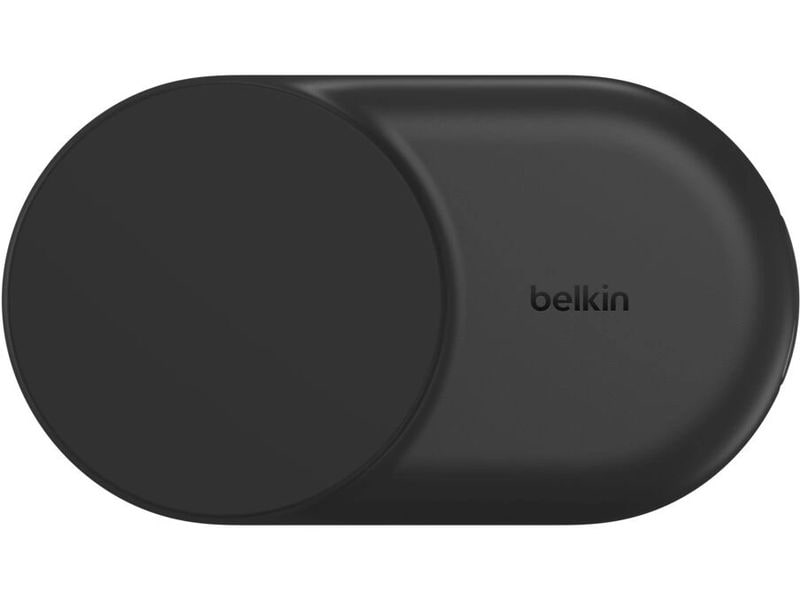 Belkin Wireless Charger UltraCharge 2in1 rund, Schwarz