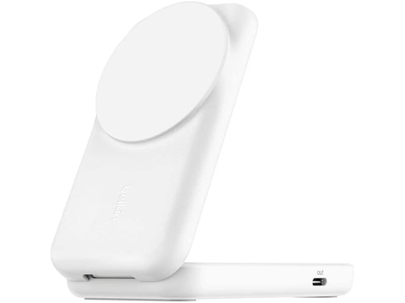 Belkin Wireless Charger UltraCharge 2in1 eckig, Weiss