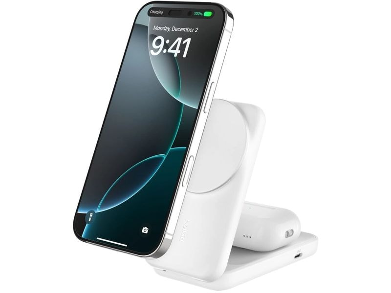 Belkin Wireless Charger UltraCharge 2in1 eckig, Weiss