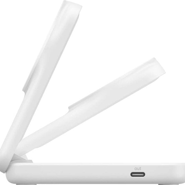 Belkin Wireless Charger UltraCharge 2in1 eckig, Weiss