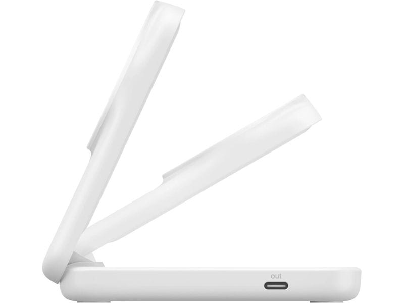 Belkin Wireless Charger UltraCharge 2in1 eckig, Weiss