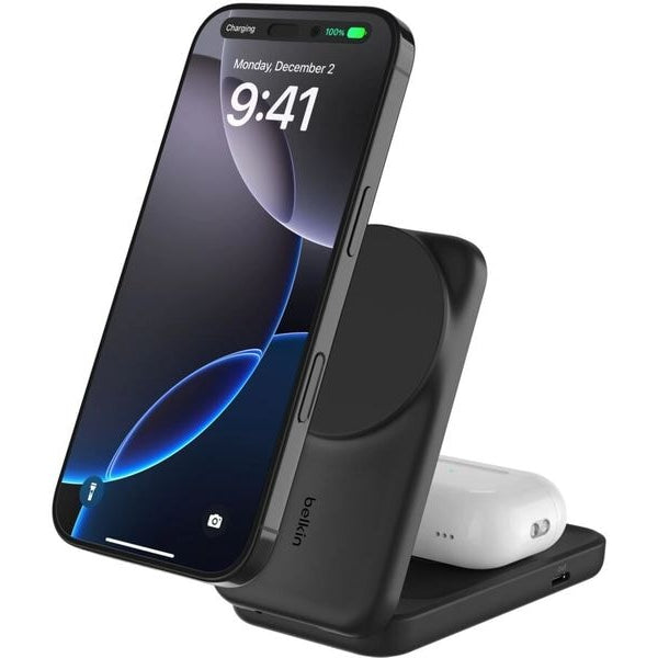 Belkin Wireless Charger UltraCharge 2in1 eckig, Schwarz