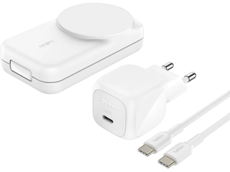 Belkin Wireless Charger UltraCharge 3in1 eckig, Weiss