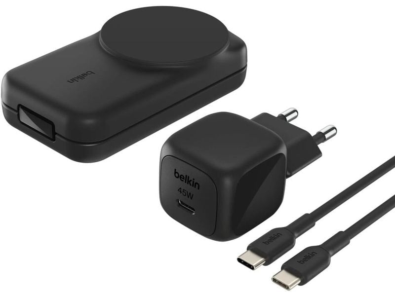 Belkin Wireless Charger UltraCharge 3in1 eckig, Schwarz