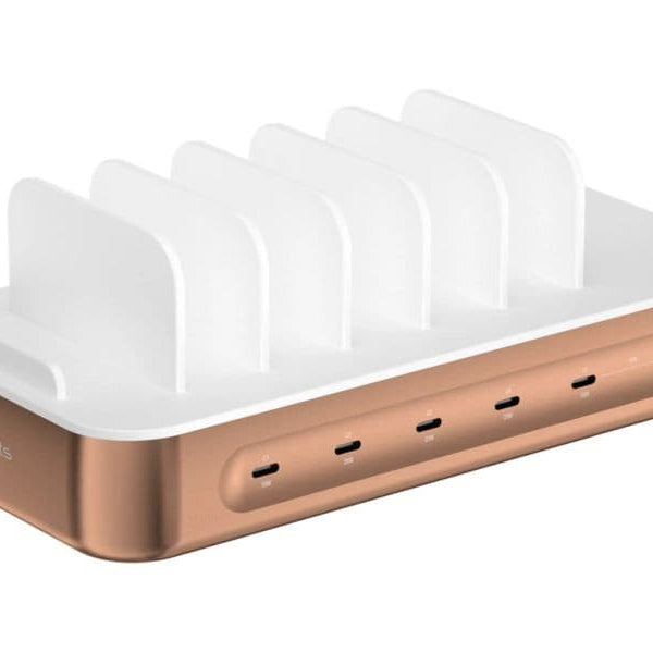 4smarts Ladestation Team 100W 5C/1A inkl. 6 Kabel Kupfer