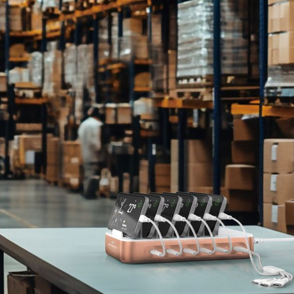 4smarts Ladestation Team 100W 5C/1A inkl. 6 Kabel Kupfer