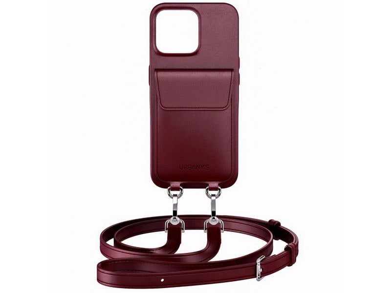 Urbany's Necklace Case Handykette+ RED WINE iPhone 17 Pro