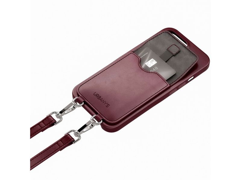 Urbany's Necklace Case Handykette+ RED WINE iPhone 17 Pro