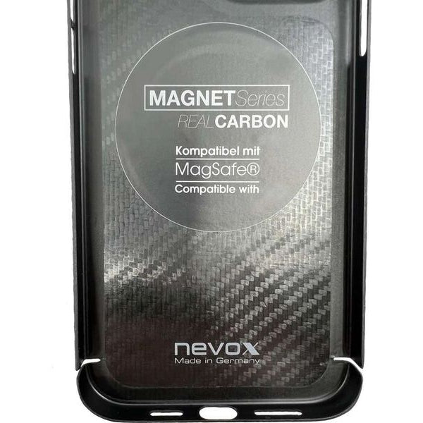 Nevox Back Cover Carbon Series MagSafe iPhone 17 Pro Max Schwarz