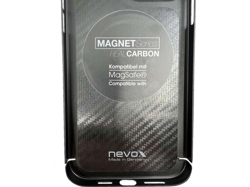 Nevox Back Cover Carbon Series MagSafe iPhone 17 Pro Schwarz