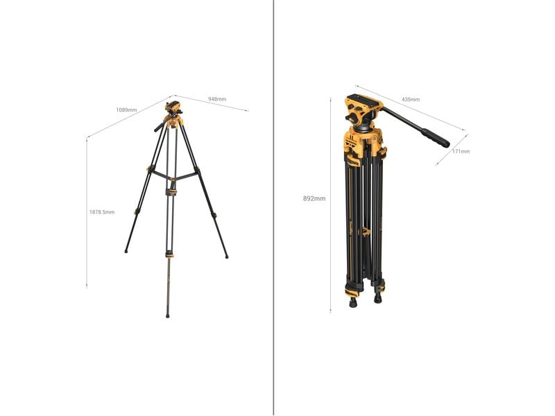 Smallrig Fluidkopf-Stativ AD-01 BumbleBee Edition