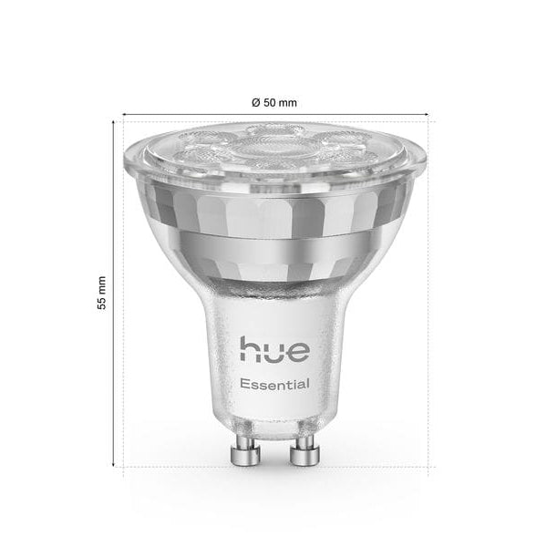 Philips Hue Leuchtmittel Essential, GU10, 4.7 W, White & Colour, 3 Stück