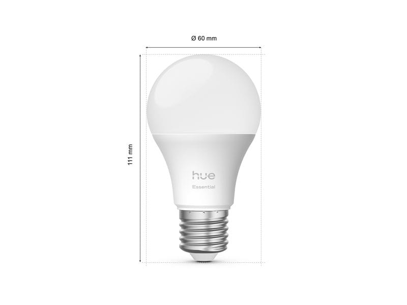 Philips Hue Leuchtmittel Essential, E27, 8 W, White & Colour, 3 Stück