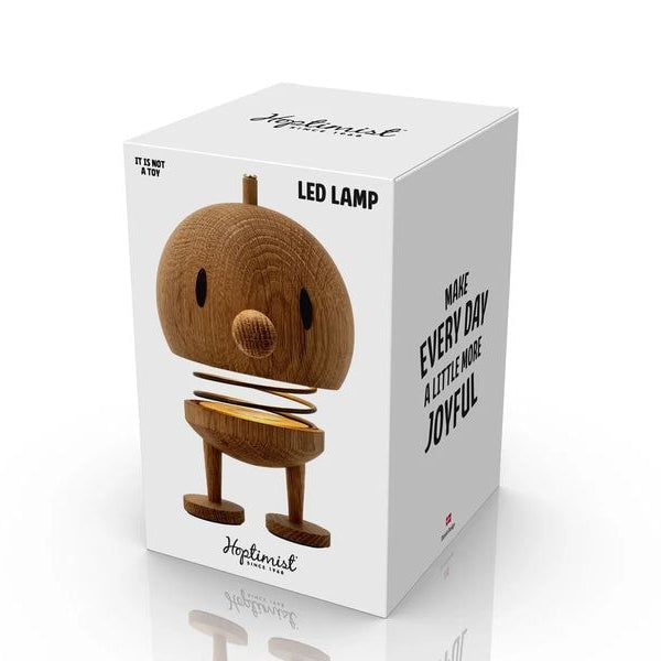 Hoptimist Tischleuchte Eiche L, 10 x 10 x 15 cm, Braun