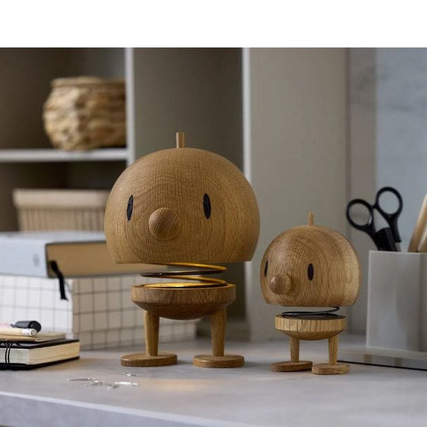 Hoptimist Tischleuchte Eiche L, 10 x 10 x 15 cm, Braun