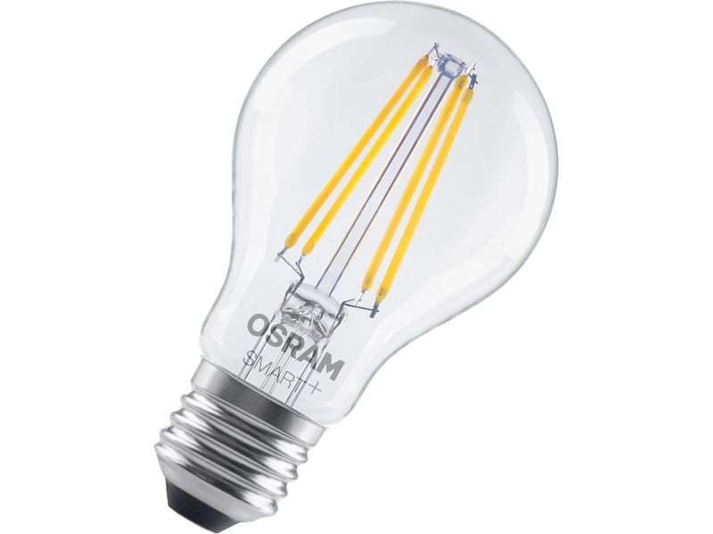 OSRAM Leuchtmittel SMART+ WiFi Classic, E27, 2700 K, filament klar