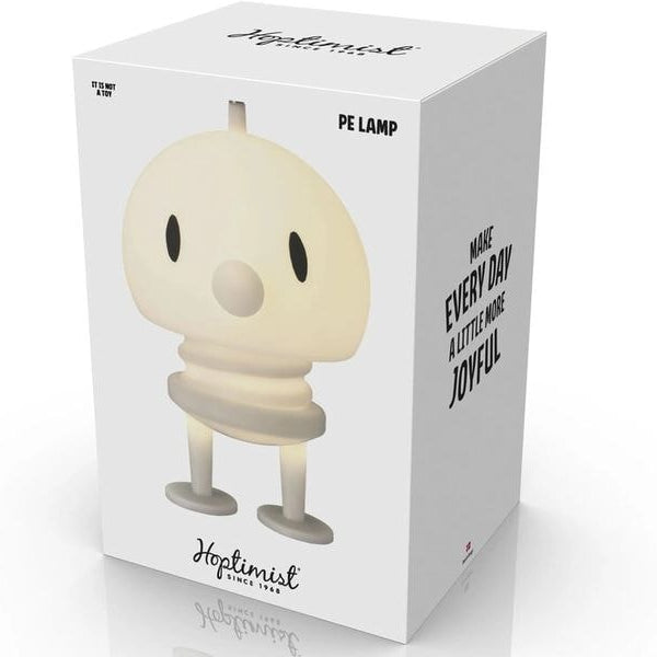 Hoptimist Tischleuchte Soft PE-Lampe XL, 15 x 15 x 23 cm, Weiss