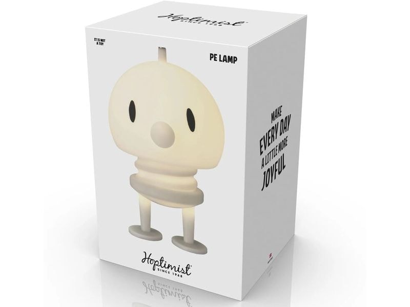 Hoptimist Tischleuchte Soft PE-Lampe XL, 15 x 15 x 23 cm, Weiss