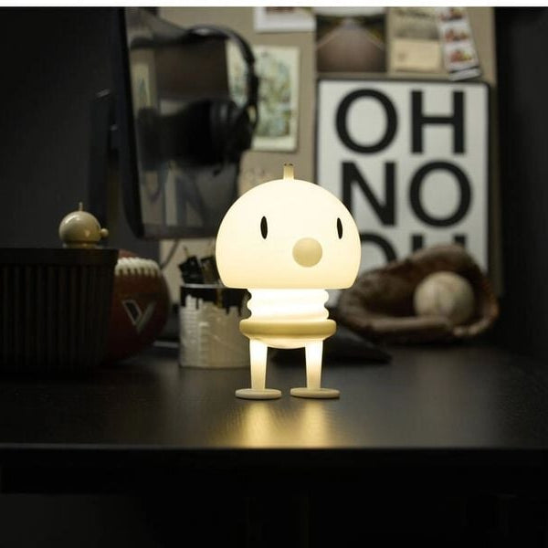 Hoptimist Tischleuchte Soft PE-Lampe XL, 15 x 15 x 23 cm, Weiss