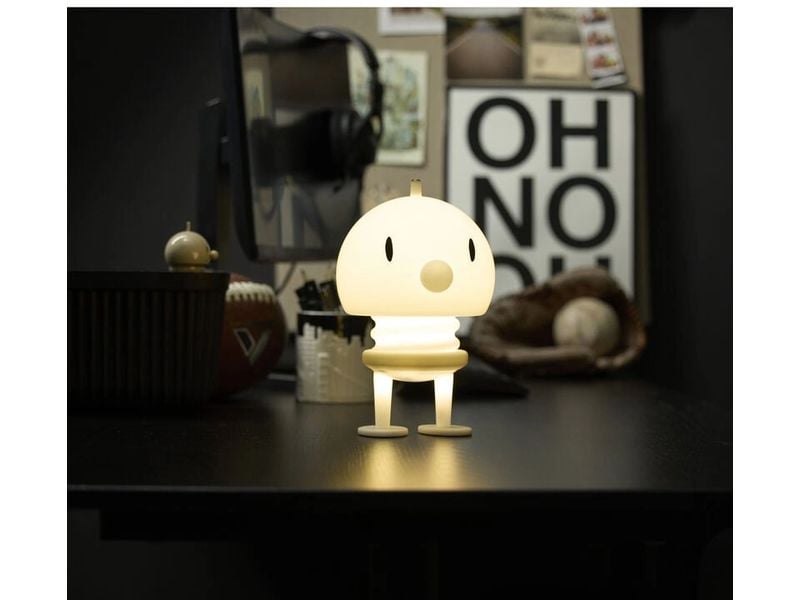 Hoptimist Tischleuchte Soft PE-Lampe XL, 15 x 15 x 23 cm, Weiss