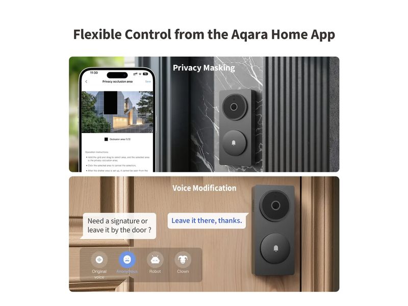 Aqara Türklingel-Kamera-Hub G410 Weiss 1 Stück