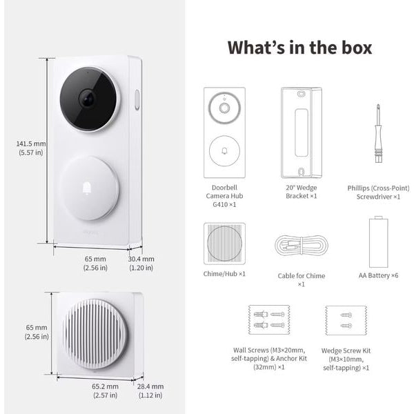 Aqara Türklingel-Kamera-Hub G410 Weiss 1 Stück
