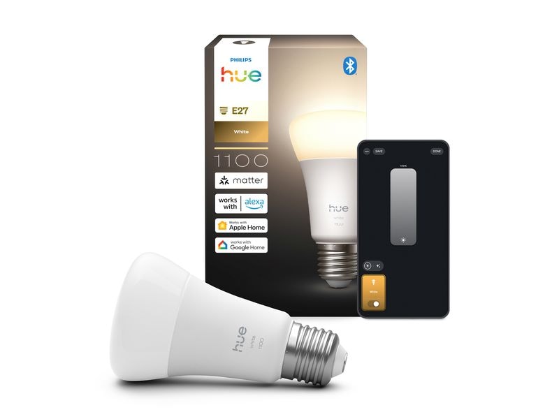 Philips Hue Leuchtmittel White E27 Einzelpack dimmbar 1100 lm