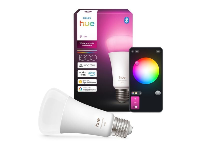 Philips Hue Leuchtmittel White & Col. Amb. E27 Einzelpack 1600 lm