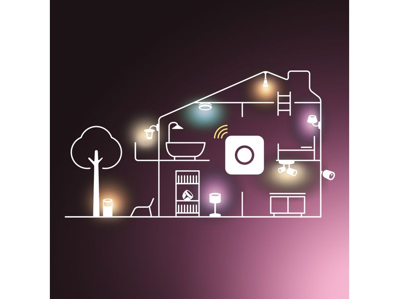 Philips Hue Leuchtmittel White E27 Einzelpack 1600 lm, dimmbar