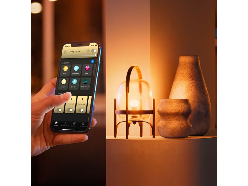 Philips Hue Leuchtmittel White & Col. Amb. E27 Einzelpack 1600 lm
